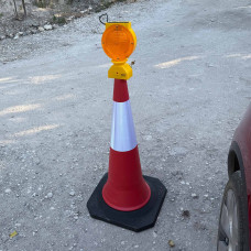 Emergency road flashing lamp on a solar battery DF05- buy at a low price