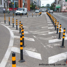 DS42-Ch rubber barrier post black - buy at a low price