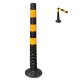 DS42-Ch rubber barrier post black