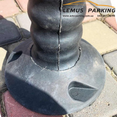 DS42-Ch rubber barrier post black - buy at a low price