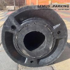 DS42-Ch rubber barrier post black - buy at a low price