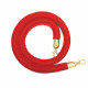 Red velor rope with gold tips