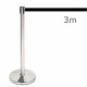 LT03 Premium Retractable Belt Barrier with black tape 3m