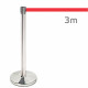 LT02 Retractable Belt Barrier with red tape 3m