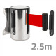 NT025 wall mounted barrier with red tape 2.5m