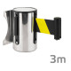 NT03 wall mounted barrier with yellow-black tape 3m