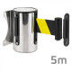 NT05 wall mounted barrier with yellow-black tape 5m