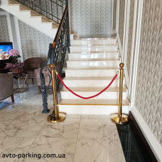 Decorative post fence for rope CK03 in gold - buy at a low price