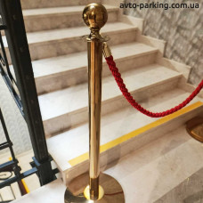 Decorative post fence for rope CK03 in gold - buy at a low price