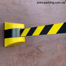 Fencing with retractable yellow-black tape 9 meters on magnets for racks - buy 