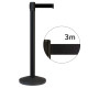LTM02 crowd control barrier with a black tape of 3 m