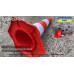 Rubber cones for roads KDR09-6-E made of TPE 52cm 1kg - buy at a low price